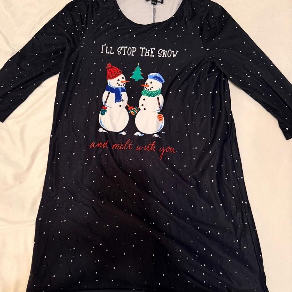 Women's Black and Navy Dress